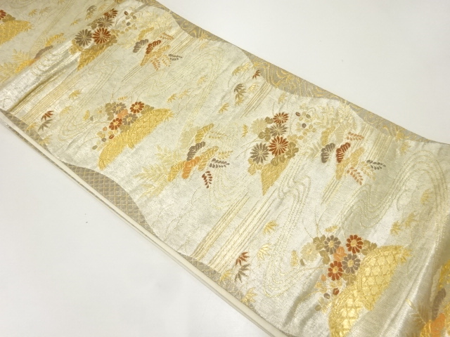 JAPANESE FUKURO OBI / WOVEN STREAM